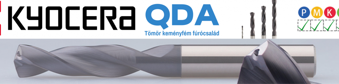 KYOCERA QDA tömör keményfém fúrók