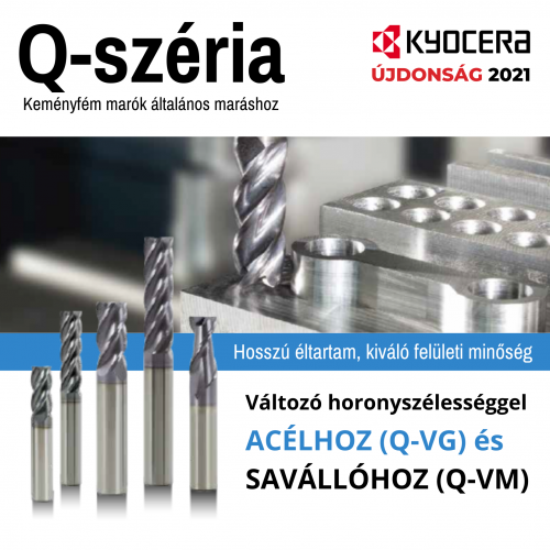 KYOCERA Q-széria - Keményfém marók általános maráshoz