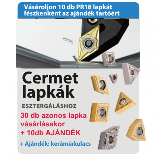 KYOCERA Nyári promóció  Cermet lapkák esztergáláshoz