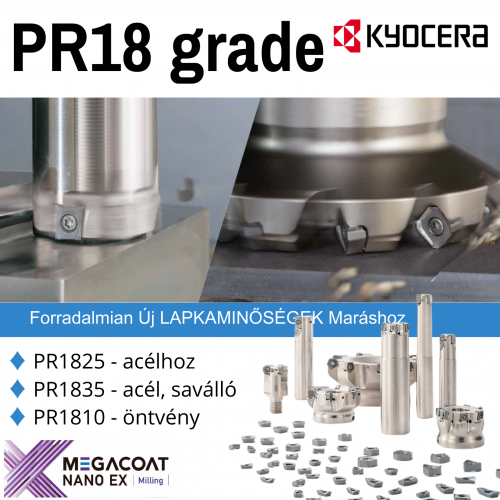 KYOCERA PR18 sorozat - Új lapkaminőség